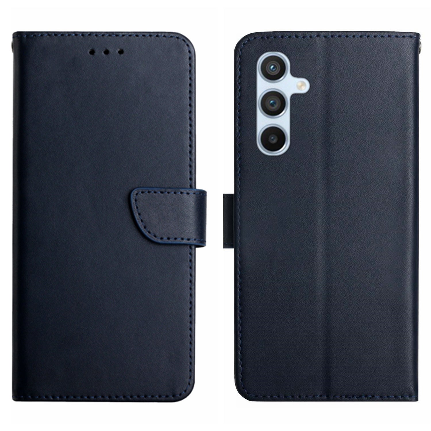HT02 Genuine Leather Phone Case for Samsung Galaxy M14 5G Stand Wallet Flip Protective Cover HT02 Genuine Leather Phone Case for Samsung Galaxy M14 5G Stand Wallet Flip Protective Cover